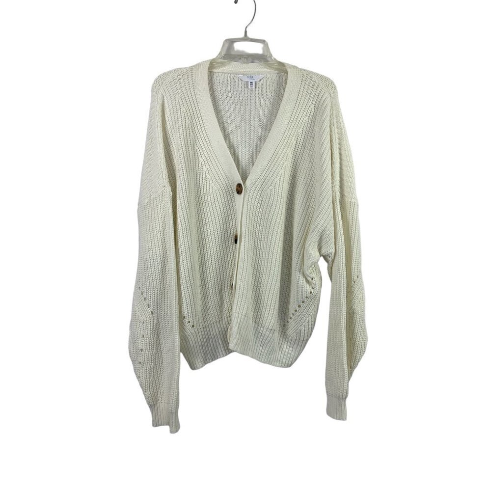 Time & Tru Women's Knitted Cream Sweater - Picture 1 of 7